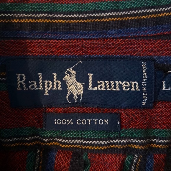 Vintage Polo Ralph Lauren Indian Beacon Southwestern Ikat Button Up Flannel - Picture 5 of 5